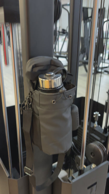 Magnetic Bottle Holder - Your Bottle, Phone, and Keys, Always Within Reach + FREE TOWEL